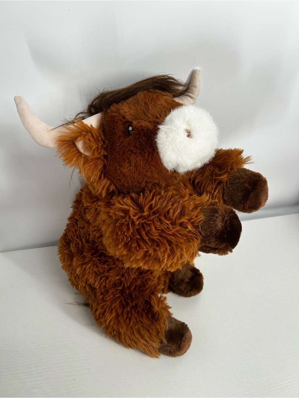4 lbs Weighted Stuffed Animal Highland Cow Plush,18" Large Weighted Cow Plush